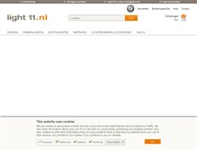 Tablet Screenshot of light11.nl